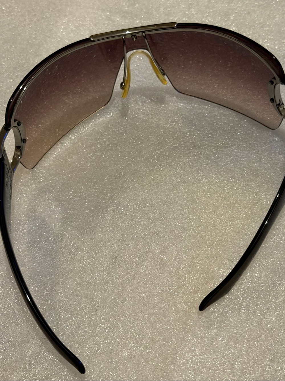 Christian airspeed 1 Dior 105 Shield Sunglasses Brown and Silver - Picture 9 of 10